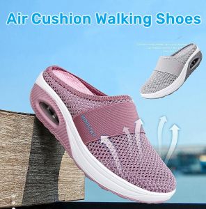 Best Sellers Women Korean Fashion Air Cushion Sneakers Lightweight Breathable Orthopedic Diabetic Slip On Walking Shoes For Women On Sale