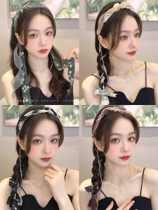 Womens Integrated Hairband Braid Design Headband Autumn Winter Fashion Accessory Stylish Trendy Hair Accessory