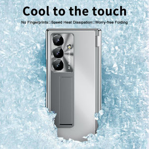 szhaiyu | For Samsung Galaxy Z Fold 8 Ultra Fold 7 6 5 4 3 Electroplated Aluminum alloy case With S Pen Hinge Hardware Protection Cover