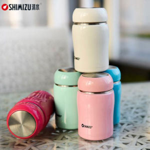 Thermos Cup Womens Portable Mini Big Belly Cup Cute Childrens Couple Stainless Steel Student Water Cup Clear Water Thermos Bottle