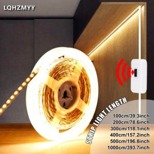A 5V Low-Voltage Led Light Strip with Gesture Sensor Switch USB Interface Can Be Cut and Pasted onto Stairs Cabinets Mirror Backgrounds Picture Frames Kitchen and Bathroom Areas Bed Surrounds Space-Themed Decorations No Need to Touch Hand-Swe...