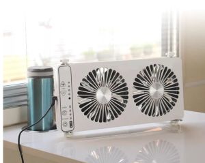 12V Movable Portable Silent Car Window Fan Ventilation With Double Reversible Window Exhaust Fan For Caravan RV