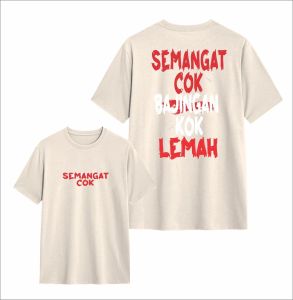 Kaos Distro Semangat Cok Bajingan Kok Lemah Catton Combad24s Tebal Nyaman