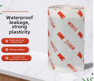 3M 2166 Insulated Butyl Rubber Sealant Putty Pipe Filling Leak Repair Smell Proof Waterproof Patching Tape Electrical Accessories