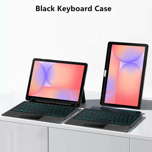 AJIUYU | Magic Keyboard For Samsung Galaxy Tab S11 S10 Plus S10 Lite S8 S9 S7 FE 11 12.4 inch Case Smart Trackpad Backlit with Pen Holder