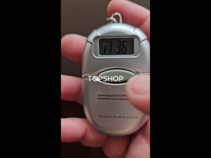 Keychain Talking Clock - English