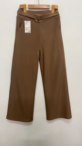 Ginza6 Stretchable New 2025 Mall Quality Formal Event and Casual High Waist Wide Leg Pants For Women 4303