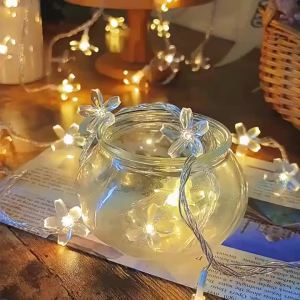 1 PC 10M 80LED Hoa Anh Đào Dây Đèn Sử Dụng Nguồn Điện USB Với 8 Chế Độ Chiếu Sáng Cho Khu Vườn Nhà Tiệc Lễ Hội Trang Trí Nhiều Màu