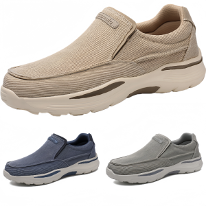 Mens Casual Shoes Canvas Breathable Loafers Men 2025 New Male Comfortable Outdoor Walking Shoes Classic Loafers Men Sneakers