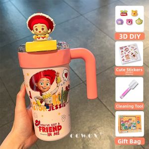 Giant Insulated Tumbler with Straw High Aesthetics Birthday Gift