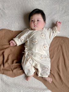 Pure Cotton Long Sleeve Butterfly Suit for Baby Boys And Girls Lightweight No Bone Summer Outfit Cat And Fish Brand