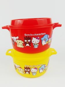 Japanese Sanrio Kitty Cute Sealed Binaural Lunch Box Lunch Box Fruit Bread Bagel Food Storage Box