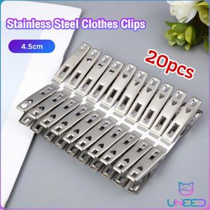 20Pcs Stainless Steel Clips: Essential Clothing Accessories for School & Office