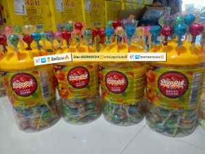 (➡️ใหม่แสงดี💥พร้อมส่ง1-2วันได้รับ‼️🔥ส่งไว🥇)โรงงานผลิตขายเอง ลูกอม อมยิ้ม ก้านเรืองแสง คละรสชาติ (120ชิ้น)💥