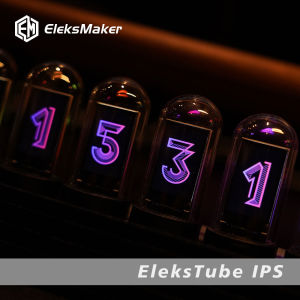 EleksMaker EleksTube IPS 6-Bit IPS Retro Glows Analog Nixie Tube Elekstube Clock Glass Home Desk Decoration Gift LED Tube Clock