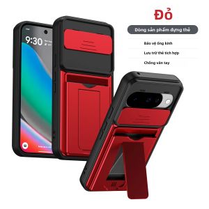 Ốp Điện Thoại Chống Sốc Bảo Vệ Camera Có Khe Đựng Thẻ Chức Năng Ví Giá Đỡ Dành Cho Google Pixel 10 Pro 11 Pro XL