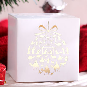 Bộ 5 Hộp Quà Mini Nhiều Màu Sắc Với Giấy Vàng Họa Tiết Giấy Bìa Trang Trí Hộp Kẹo Đảng Ủng Hộ Túi Đêm Giáng Sinh Đồ Trang Trí