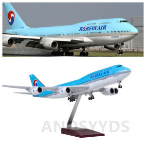 47cm Korean Airline B747 Planes Model 1:150 Scale Resin Diecast Aircraft Model Airplane toy planes for kids Collected Gift By