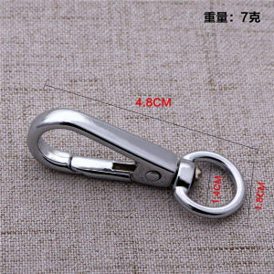 5pcs/Lot Stainless Steel Snap Hook Carabiner Lobster Clasp Swivel Keychain For DIY Key Buckle Bag Handbag Craft Accessories