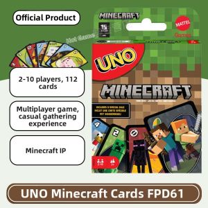 MATTEL |Minecraft Theme UNO Entertainment Tabletop Game