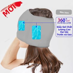 Mũ Massage Đầu Bằng Gel Trị Đau Nửa Đầu & Giảm Căng Thẳng Liệu Pháp Nóng Lạnh Giảm Đau Mũ Massage Bằng Vải Thun Nhiều Kích Cỡ