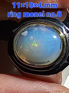 natural kalimaya cikelapa dari banten jarong joss dim 11×10×4.mm.ring monel no8.mulus kinclong no krak dbatunya ada sisa setitik serat alami