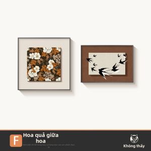 HAOJIUBUJIAN | Tranh Treo Tường Phòng Ngủ Nghệ Thuật Trừu Tượng Phong Cách Retro