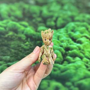 Mô hình Avengers Marvel - Mô hình Groot ngồi suy tư - Guardian Of The Galaxy Vệ binh dải ngân hà - I am Groot - Cao 6cm