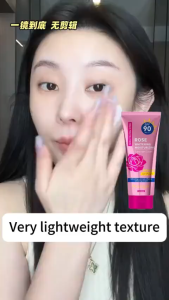 🔥【Genuine Goods】3-IN-1 Rose PrimerSunscreen Whitening Cream SPF90+++ 60ML Face & Body High Protection UV Sunblock
