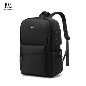 LouisWill Fashion Men’s Backpack Laptop Backpack Business Computer Backpack 15.6-inch Laptop Backpack Waterproof Backpack College Commuting Backpack Leisure School Bag