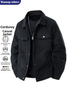 WASSUP OTHER | Corduroy Solid Color Spring and Autumn Loose Casual Jacket