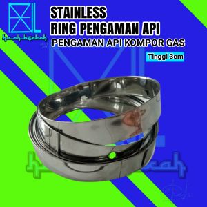 Ring Anti Angin Pengaman Api Kompor Gas Stainless Original Tinggi 3cm