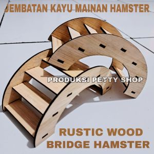 JEMBATAN KAYU HAMSTER UNTUK DEKORASI KANDANG - KODE2