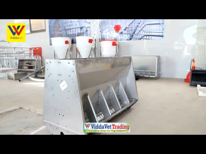 Viddavet stainless steel automatic feeder for pigs automatic Built to last with durable stainless steel construction