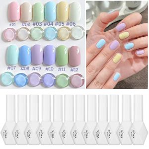 ยาทาเล็บเจล SHAKA รุ่น Autumn Nails สีขาว เขียว ชมพู ฟ้า 1 ชิ้น สไตล์ใหม่ปี 2025 สีมาการองโดปามีน สำหรับร้านทำเล็บและตกแต่งเล็บ