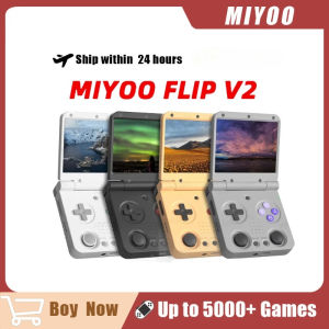 MIYOO FLIP V2 Handheld Game Consoles3.5 IPS Screen Linux System Video Game Consoles Free Case Gamer Gift Retro Gaming