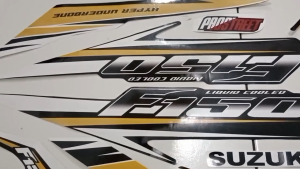 Stiker striping variasi suzuki satria barong