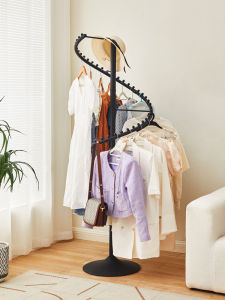 Rotating Coat Hanger Degrees For Home Store Underwear Display Frame Coat Rack Floor Clothing Display Rack Bag Storage Rack