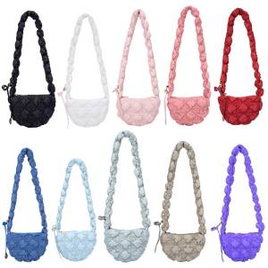 Phụ nữ thời trang bông Túi đeo chéo chữ thập nylon với thiết kế xếp li cho đi chơi bình thường và mua sắm