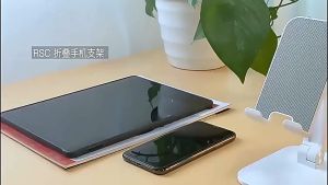 BATHI Dudukan HP Tablet Plastik PC Lipat Fleksibel Anti Slip Ringan Kuat Portable Tahan Lama X2