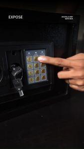 Safety Box money Digital Safety Box Money Metal Security Box Personal  Home Hotel Office Digital Safety Box Key safe Steel Fire Prevention