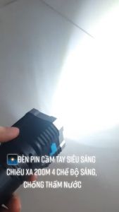 Đèn Pin Cầm Tay 4 Bóng Siêu Sáng Chiếu Xa 200M 4 Chế Độ Sáng Chống Thấm Nước đèn pin siêu sáng đèn chiếu sáng