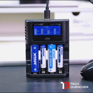 XTAR L4 Pro Battery Charger - USB-C - AA AAA - 1.5v Li-ion - 1.2v Ni-MH - Refresh + Dishcharge Mode