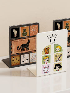 Minimalist Metal Bookend Organizer