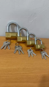 GEMBOK PAGAR RUMAH PINTU ANTI MALING /  GEMBOK BESI KUNING MODEL BALOK 30mm 40mm 50mm 60mm / GEMBOK BANTAL