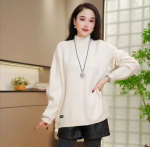 Áo Sweater Nữ Cổ Lọ Dày Ấm