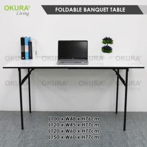 Foldable Banquet Table Event/Catering/Hall/Buffet Folding Table/Outdoor Dining Meja Lipat Niaga