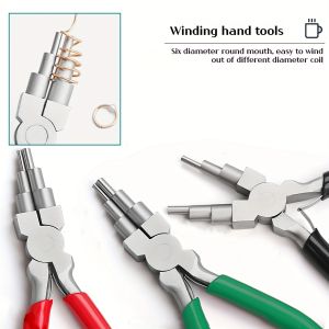 1pc Iron Wire Looping Jewelry Pliers 6-in-1 Bail-Making Pliers With Non-Slip Comfort Grip Handle For Loops And Jump Rings Mak