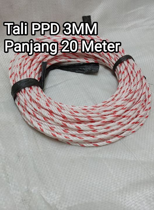 Cod Tali Tambang PPD 3 MM panjang 20 meter serbaguna bisa digunakan sesuai dengan kebutuhan