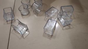 4-12 Chiếc Vỏ Bọc Chân Ghế Silicon Chống Trơn Trượt PVC Miếng Lót Chân Bàn Trong Suốt Chống Mài Mòn Tấm Bảo Vệ Sàn Để Giảm Tiếng Ồn